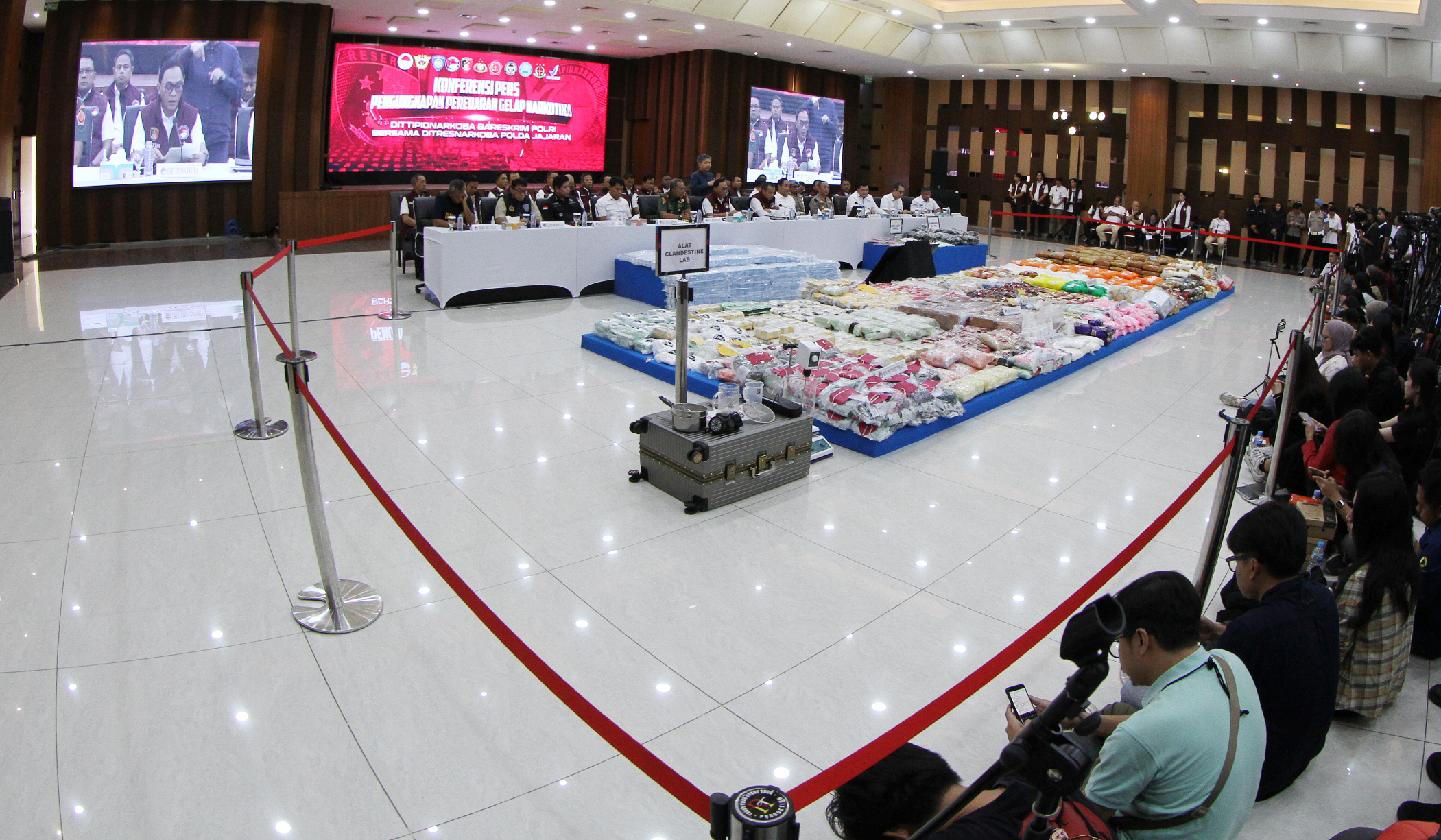 Pengungkapan narkoba sepanjang Januari-Oktober 2025. (Agus Priatna/SinPo.id)