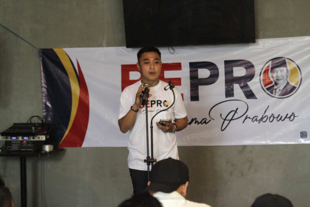 Relawan muda generasi Z BEPRO (Bersama Prabowo) mendeklarasikan mendukung Prabowo Subianto di Pilpres 2024 (Ashar/SinPo.id)