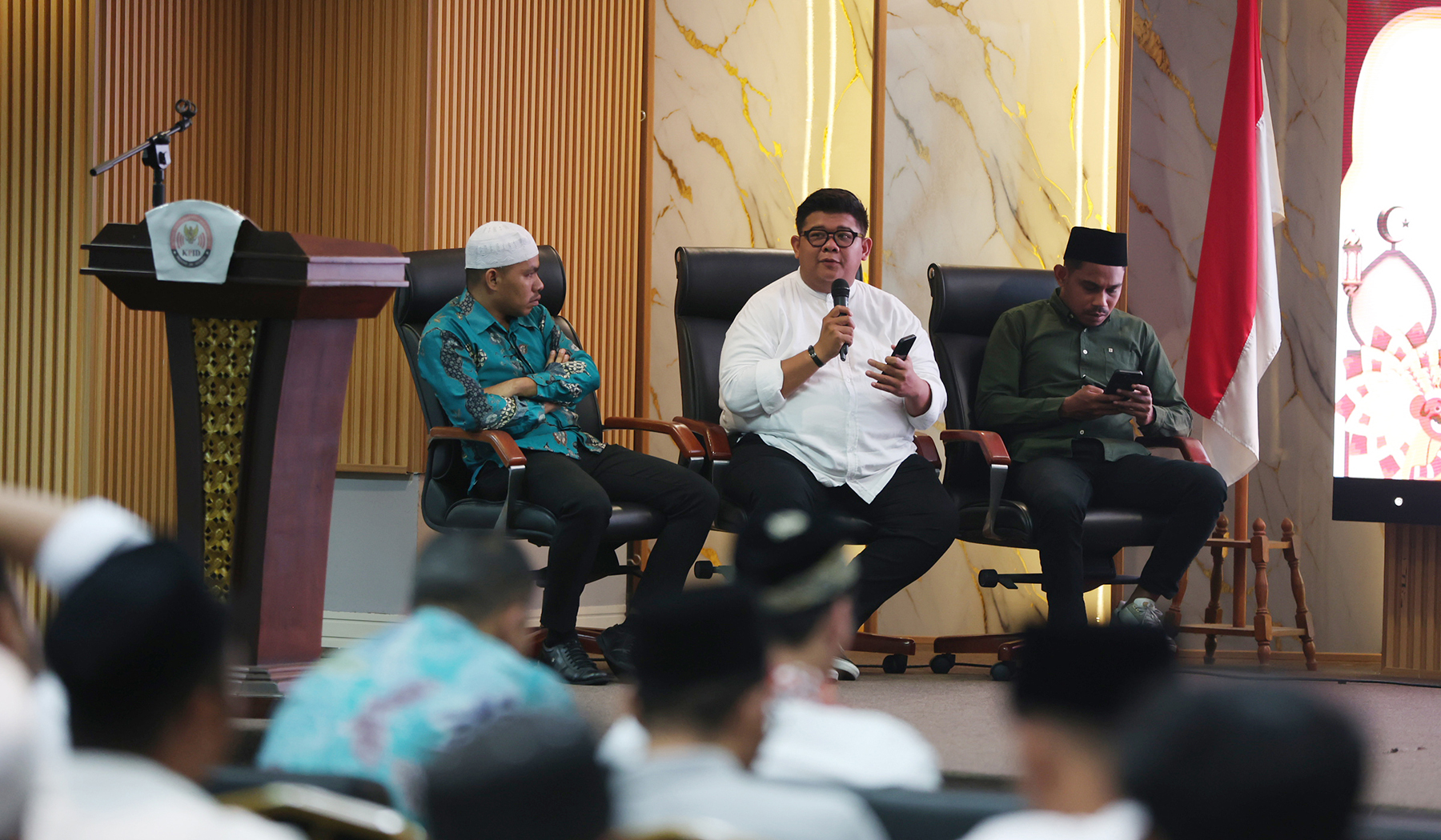 Sinpo TV & KPID Jakarta bagikan santunan anak yatim di Ramadan 1447 H. (Agus Priatna/SinPo.id)