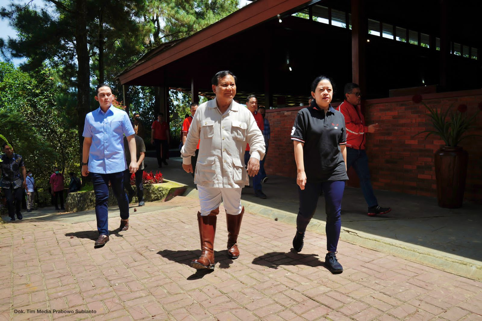 Puan bertemu Prabowo di Hambalang sepakat terus jalin komunikasi politik dengan terbuka (Foto:Tim Prabowo/SinPo.id))