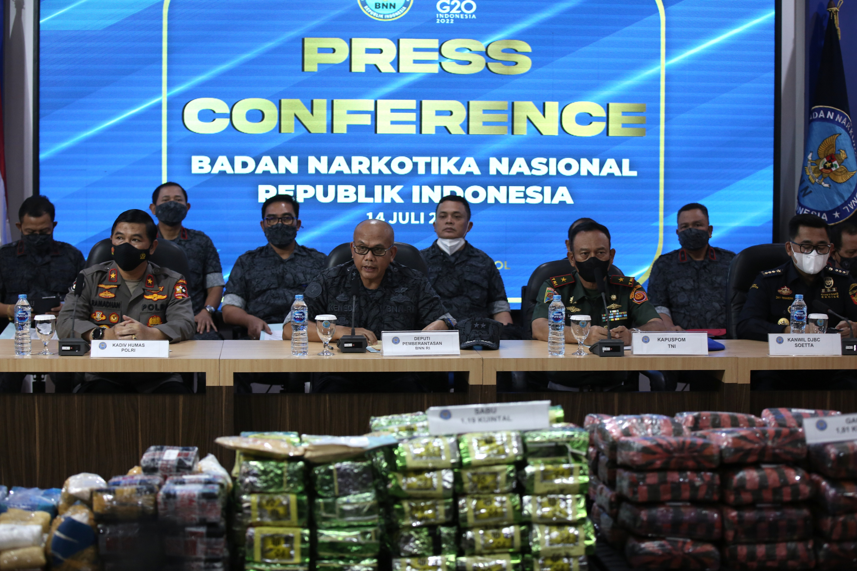 BNN Rilis 3 kuintal narkotika ( Ashar/SinPo.id)