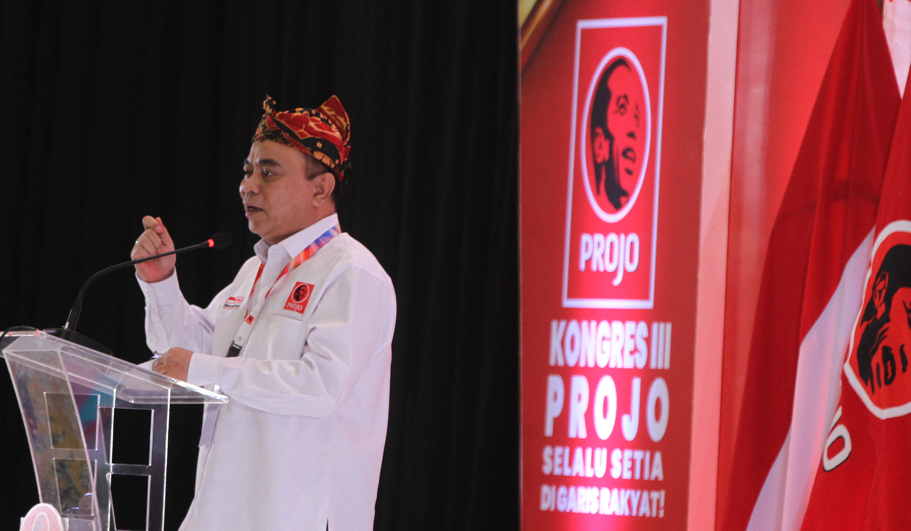 Penutupan Kongres III Projo. (Agus Priatna/SinPo.id)