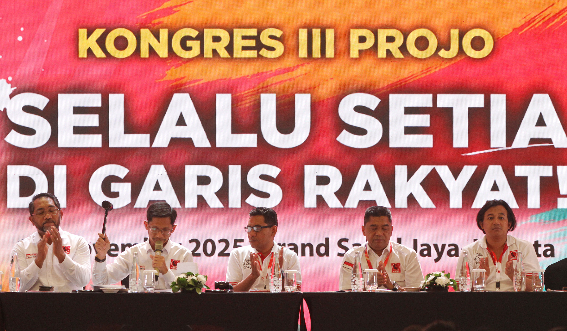 Penutupan Kongres III Projo. (Agus Priatna/SinPo.id)