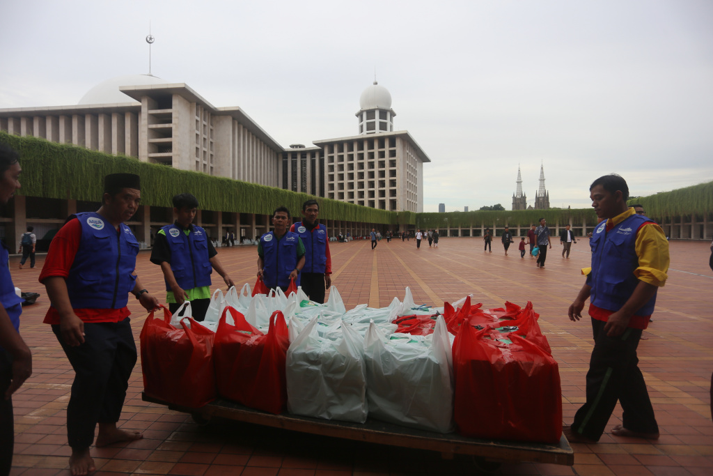 Masjid Istiqlal menggelar buka bersama selama bulan puasa ramadan 1447 H (Ashar/SinPo.id)