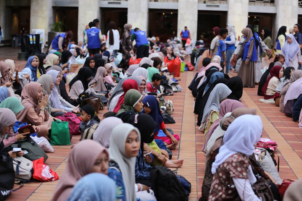 Masjid Istiqlal menggelar buka bersama selama bulan puasa ramadan 1447 H (Ashar/SinPo.id)