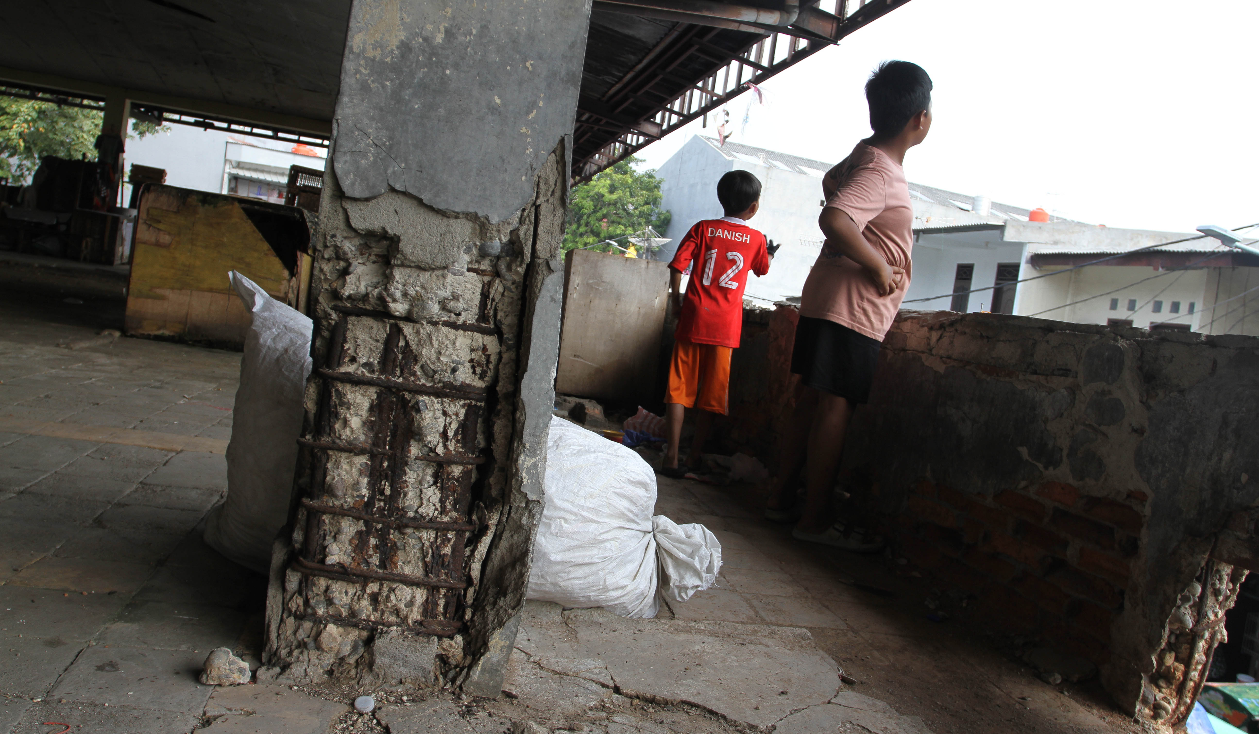 Pasar Gardu Asem, Kemayoran, Jakarta. (Agus Priatna/SinPo.id)