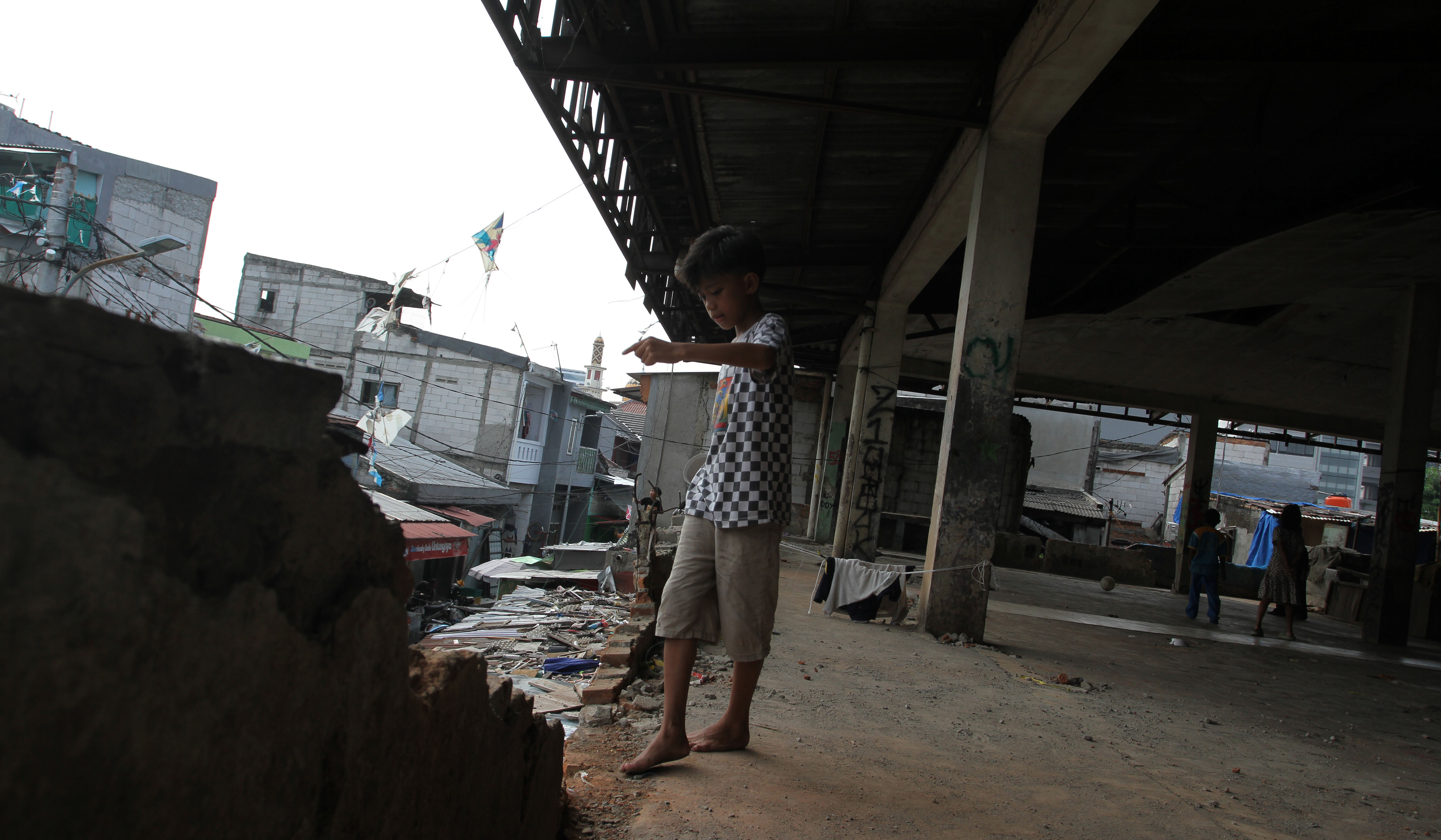 Pasar Gardu Asem, Kemayoran, Jakarta. (Agus Priatna/SinPo.id)