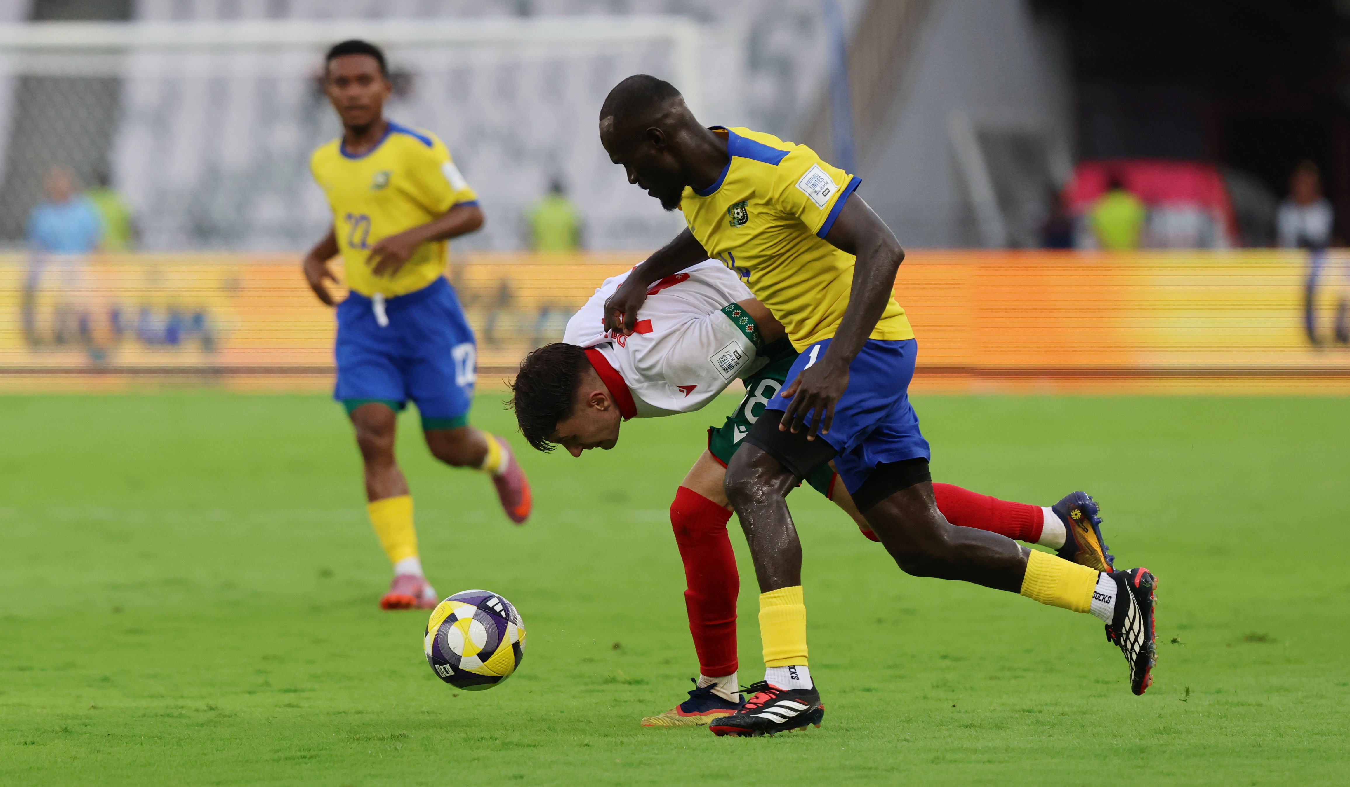 Timnas Bulgaria saat melawan Timnas Kepulauan Salomon di GBK. (Agus Priatna/SinPo.id)