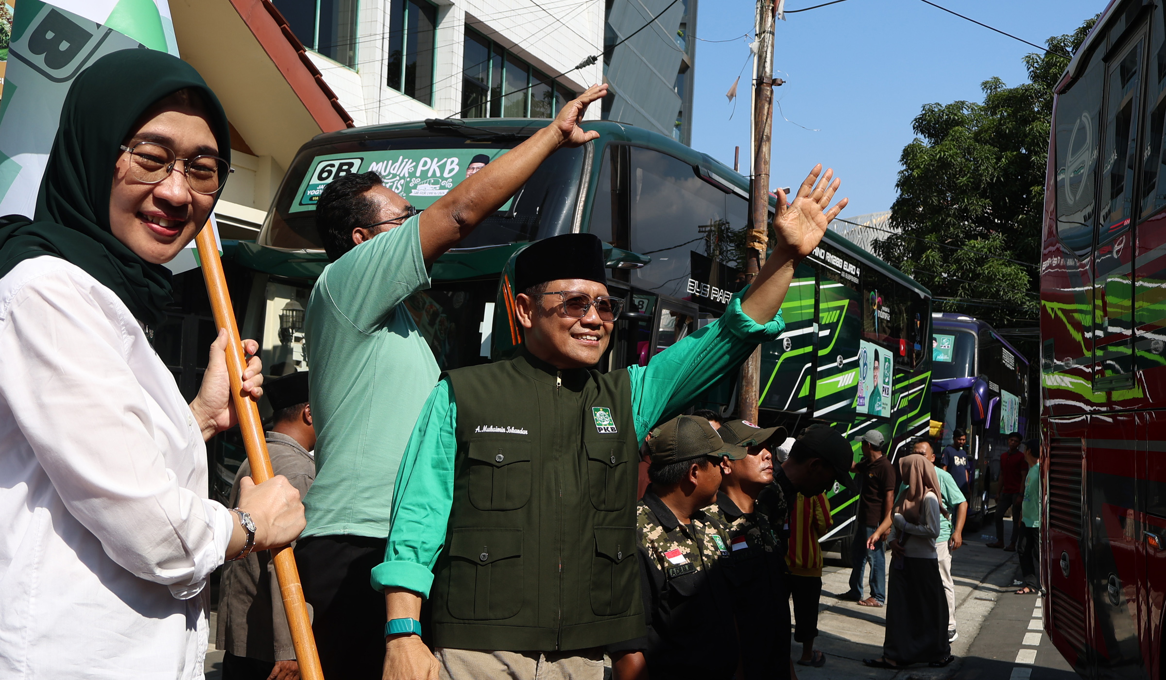 Mudik gratis PKB. (Agus Priatna/SinPo.id)