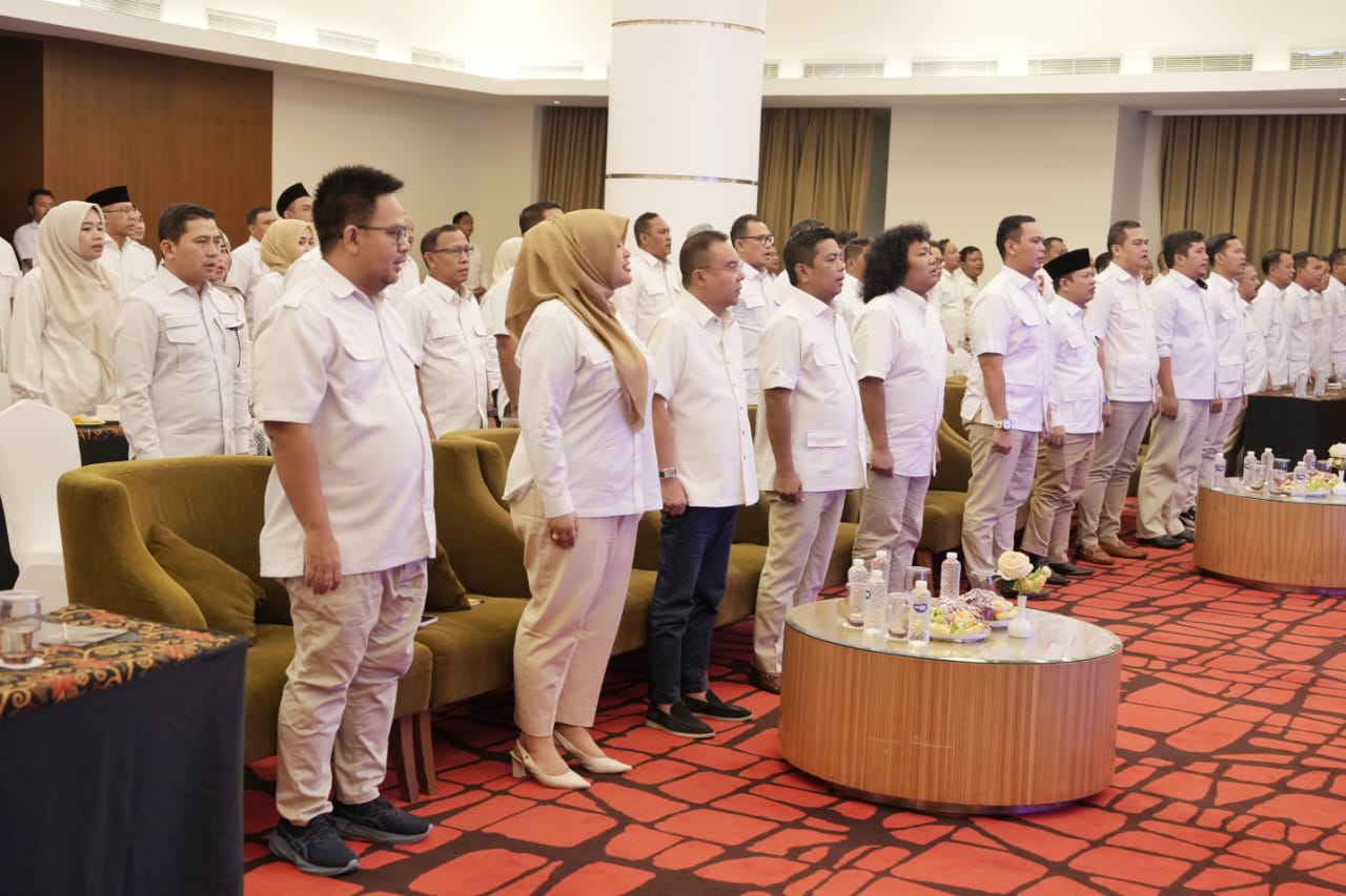 Ketua Harian DPP Gerindra Prof Sufmi Dasco Ahmad hadiri rapat koordinasi pemenangan pilkada Se-Provinsi Banten 2024 (Ashar/SinPo.id)