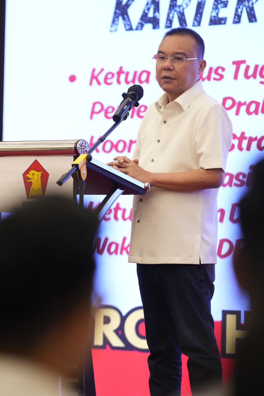 Ketua Harian DPP Gerindra Prof Sufmi Dasco Ahmad hadiri rapat koordinasi pemenangan pilkada Se-Provinsi Banten 2024 (Ashar/SinPo.id)