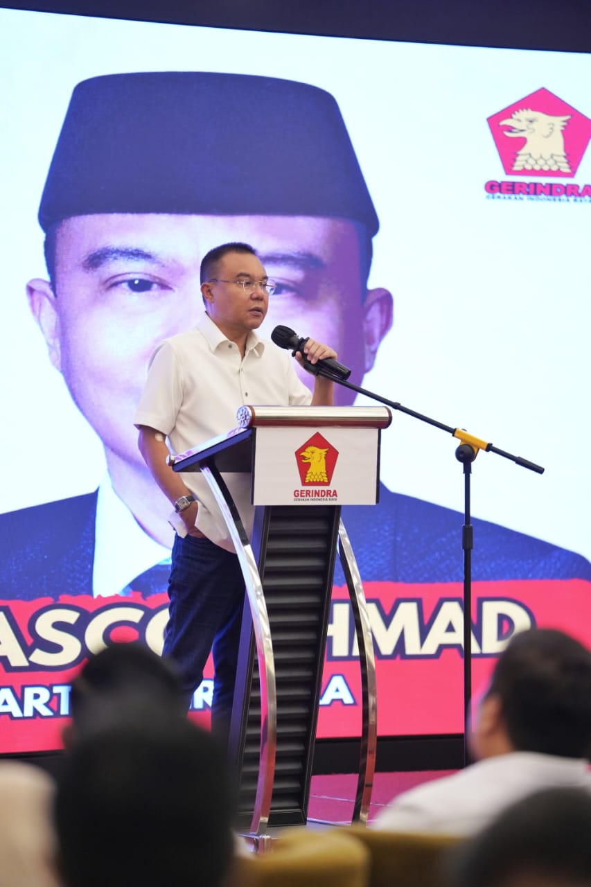 Ketua Harian DPP Gerindra Prof Sufmi Dasco Ahmad hadiri rapat koordinasi pemenangan pilkada Se-Provinsi Banten 2024 (Ashar/SinPo.id)