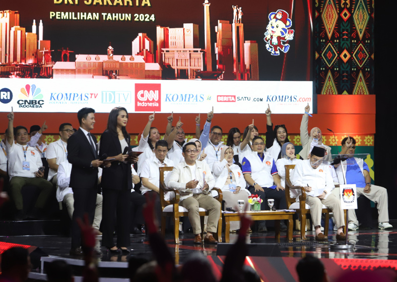 Debat Pilkada Jakarta kedua kembali digelar oleh KPUD Jakarta dengan tema