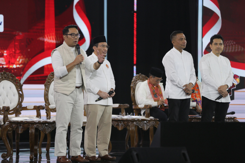 Debat perdana Pilgub Jakarta pasangan Ridwan Kamil-Suswono (RIDO) dengan tema