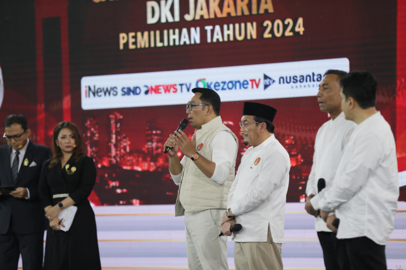 Debat Perdana Pilkada Jakarta Pasangan Ridwan Kamil-Suswono - Sinpo.id