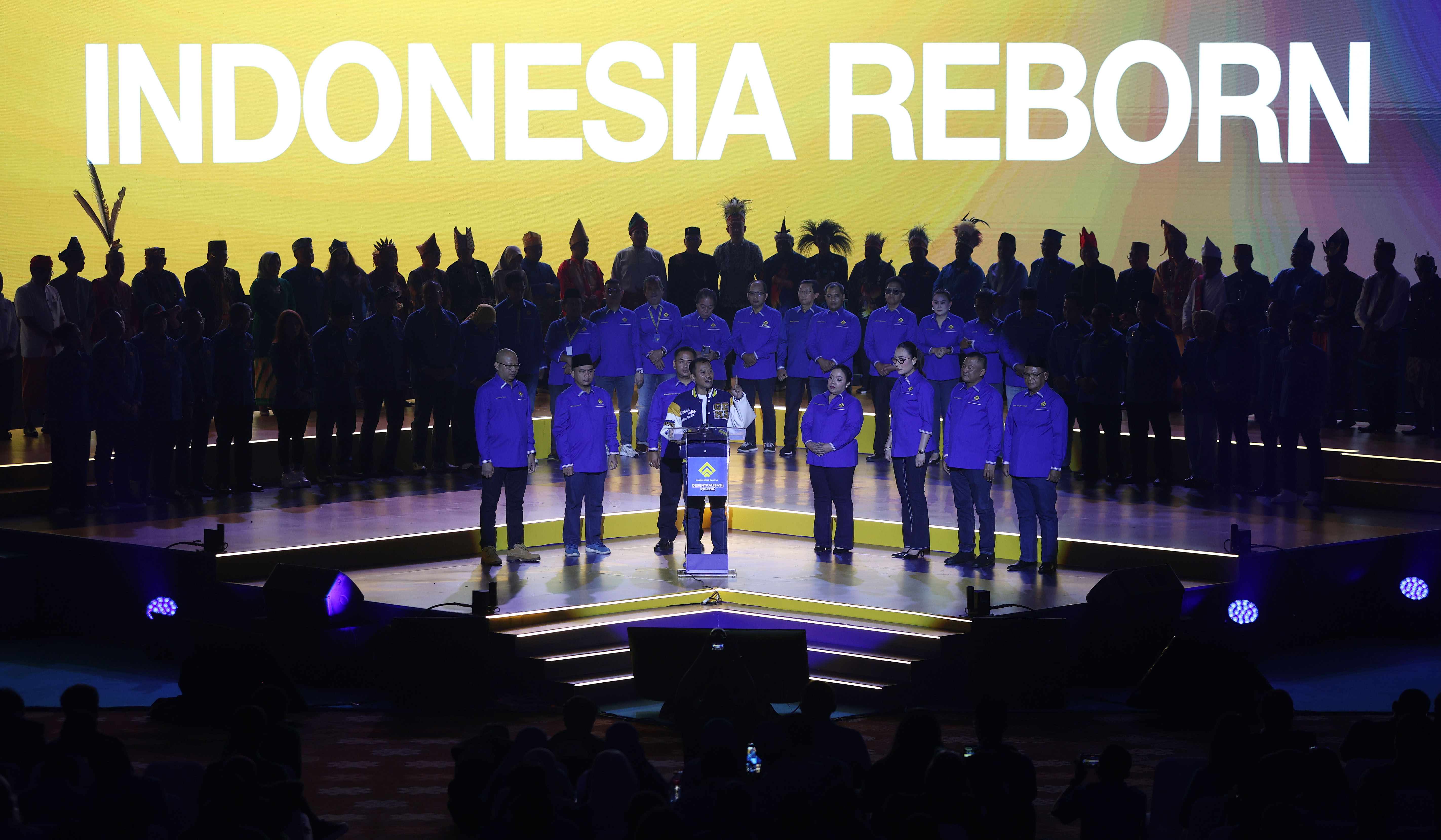 Deklarasi Partai Gema Bangsa. (Agus Priatna/SinPo.id)