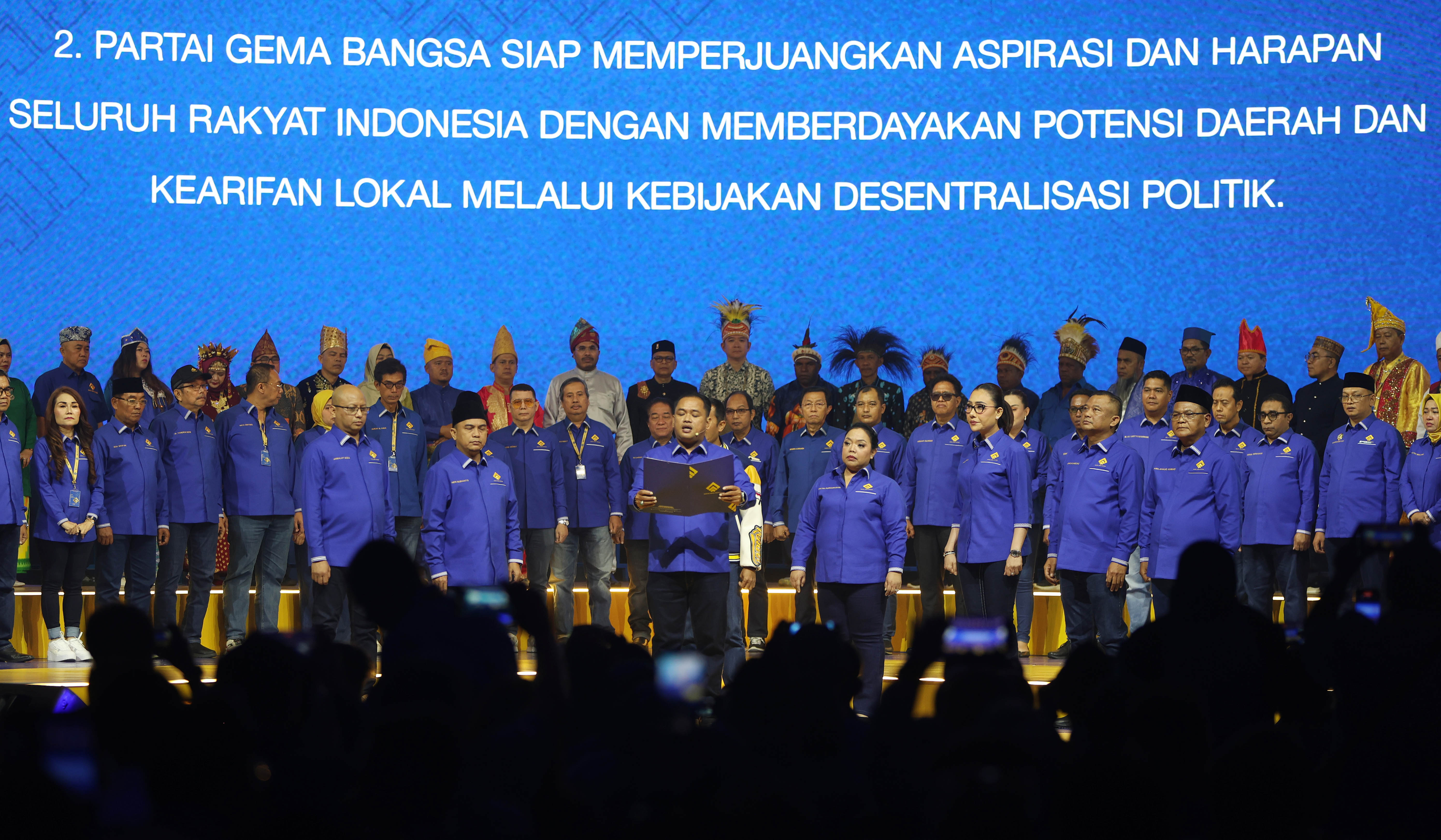 Deklarasi Partai Gema Bangsa. (Agus Priatna/SinPo.id)