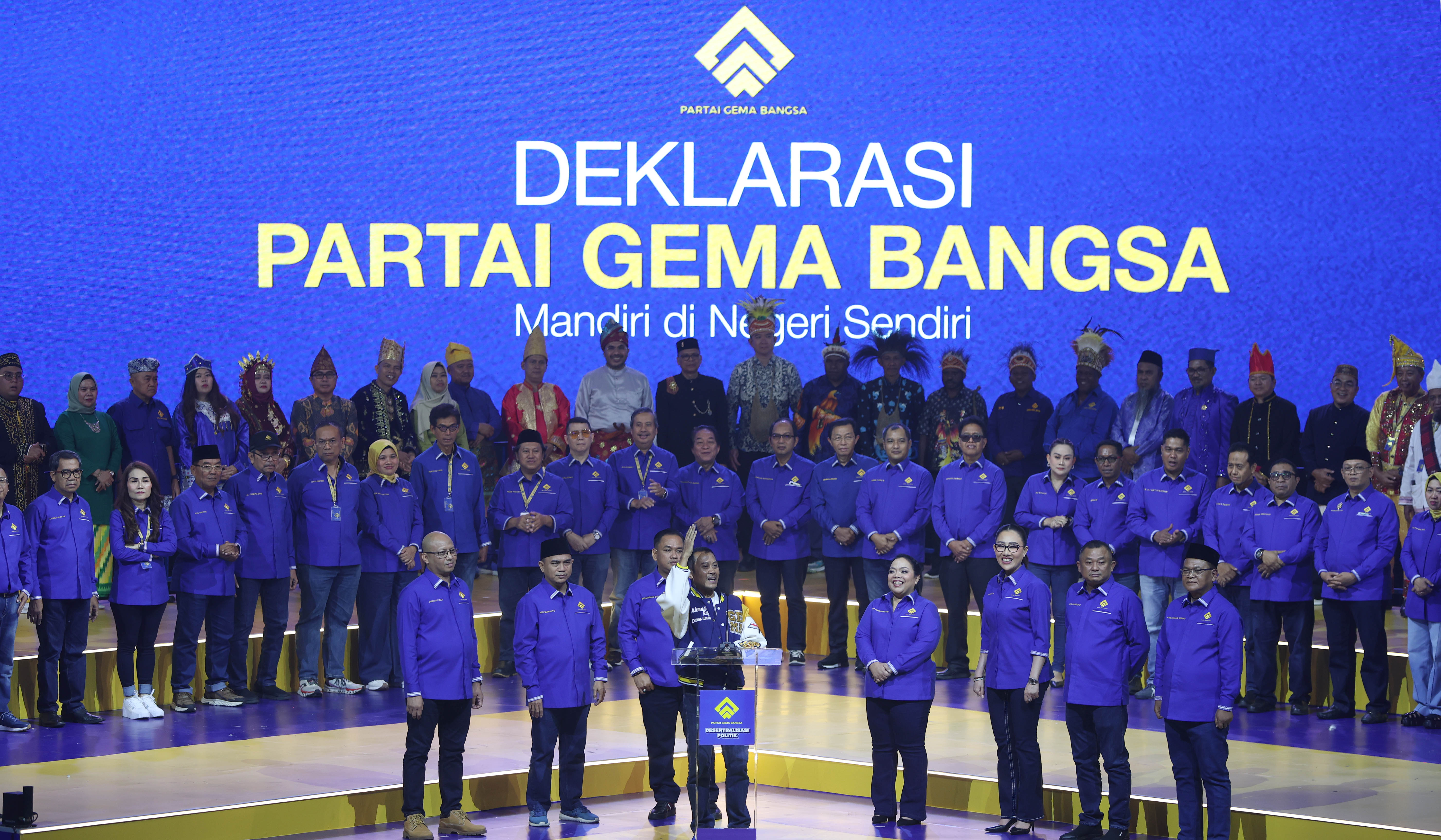 Deklarasi Partai Gema Bangsa. (Agus Priatna/SinPo.id)