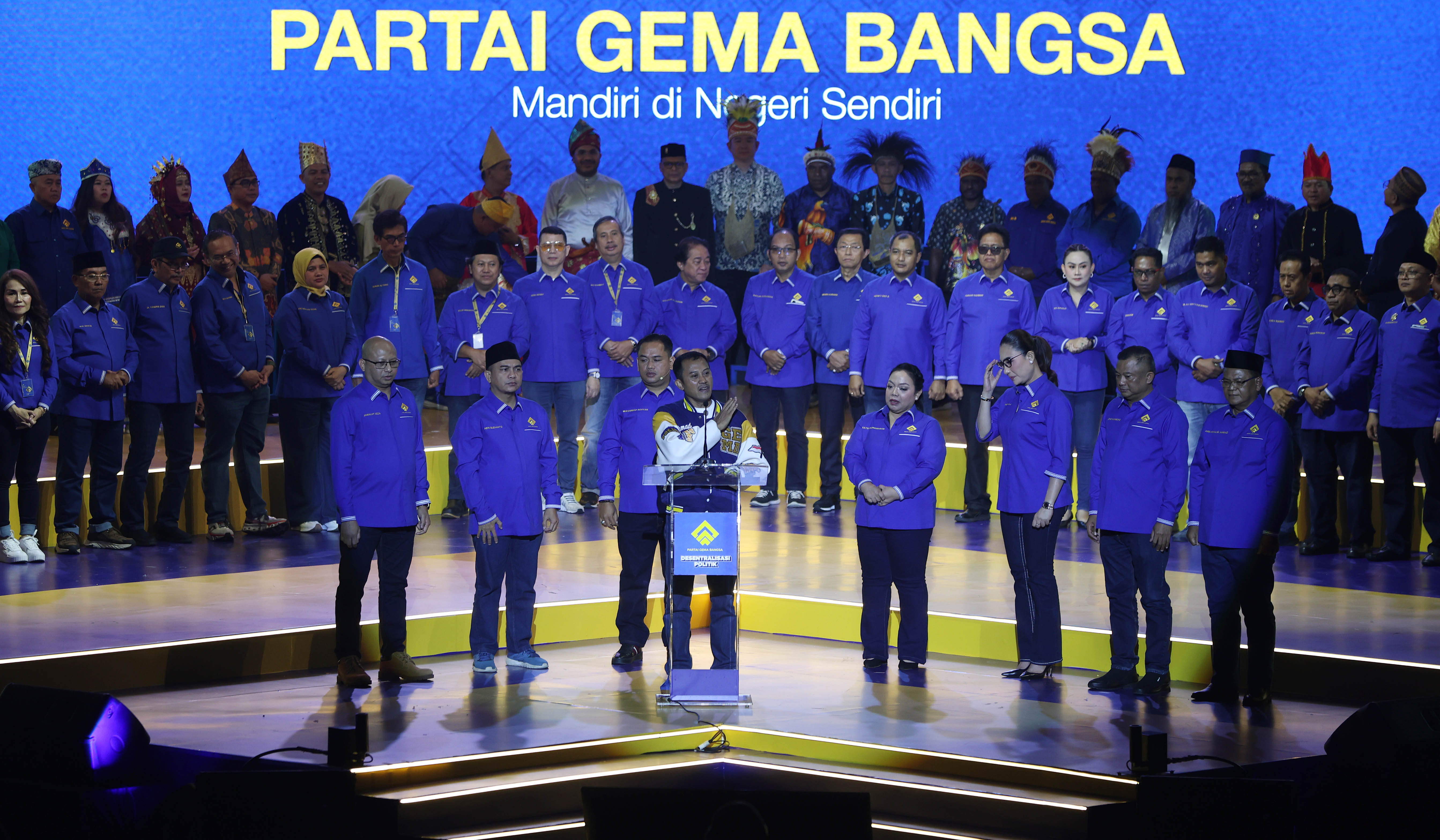 Deklarasi Partai Gema Bangsa. (Agus Priatna/SinPo.id)