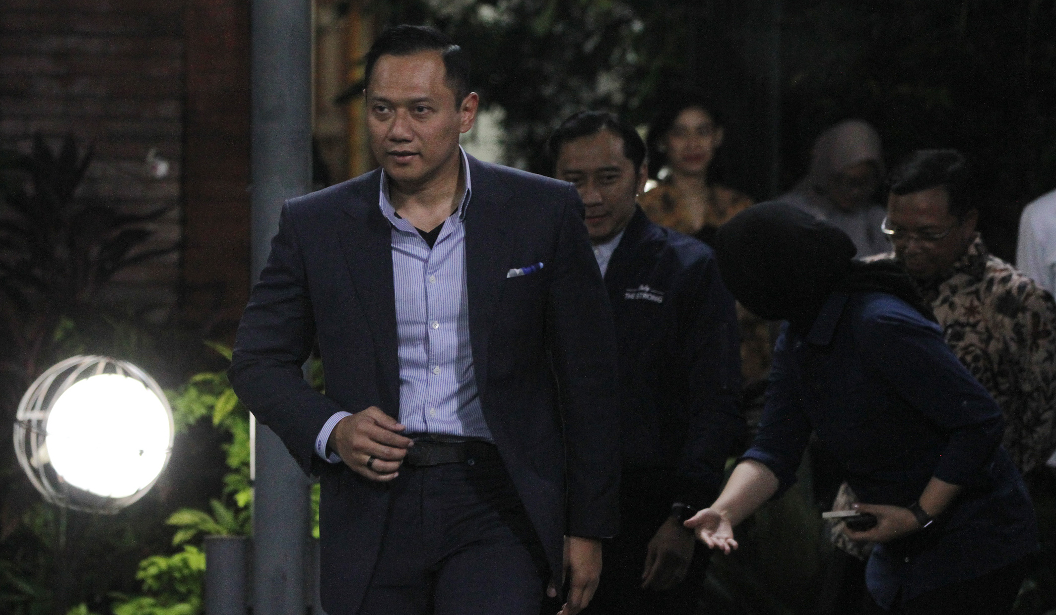 AHY memberikan keterangan terkait situasi nasional. (Agus Priatna/SinPo.id)