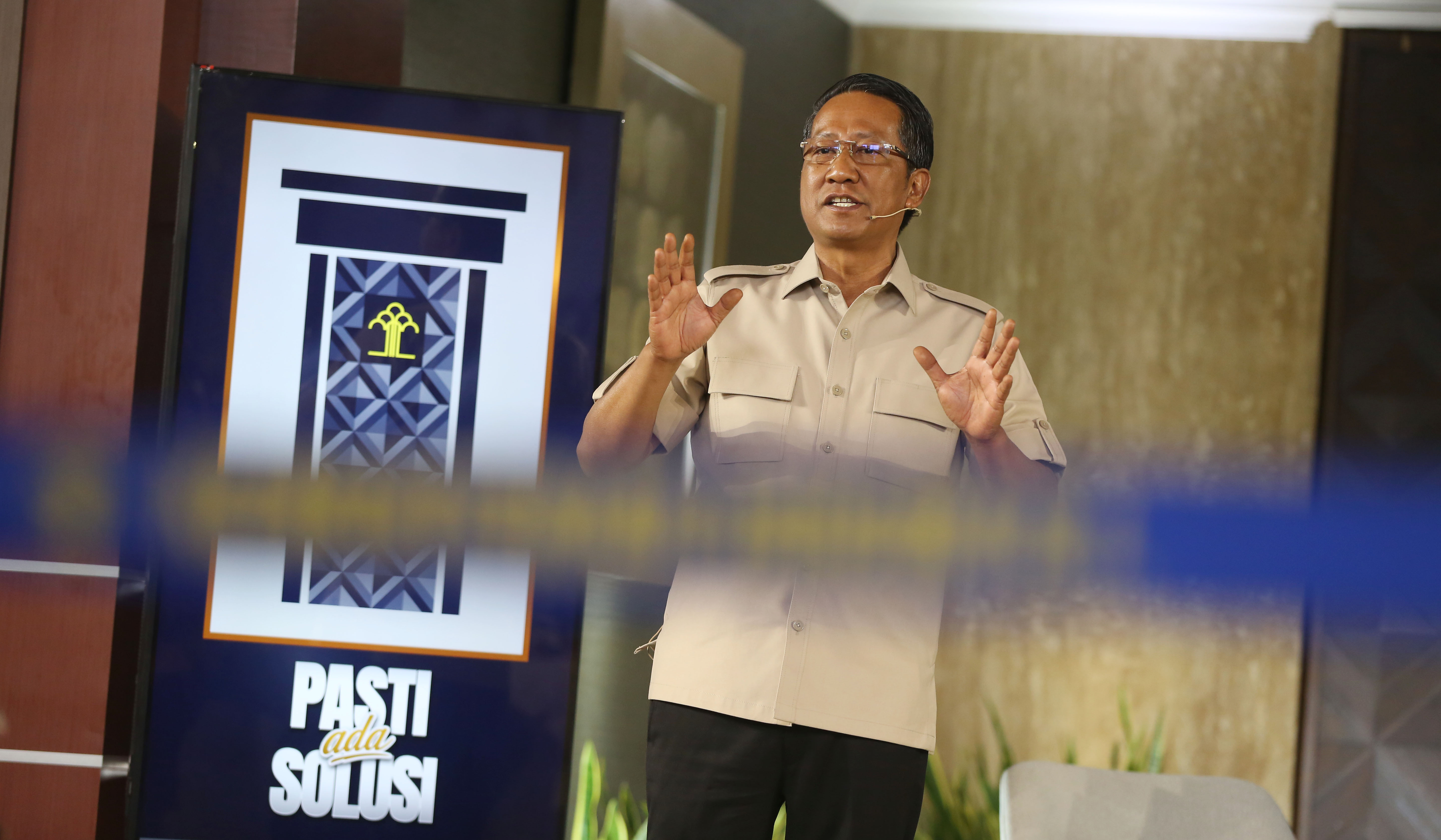 Menteri Hukum gelar program Pasti ada Solusi. (Agus Priatna/SinPo.id)