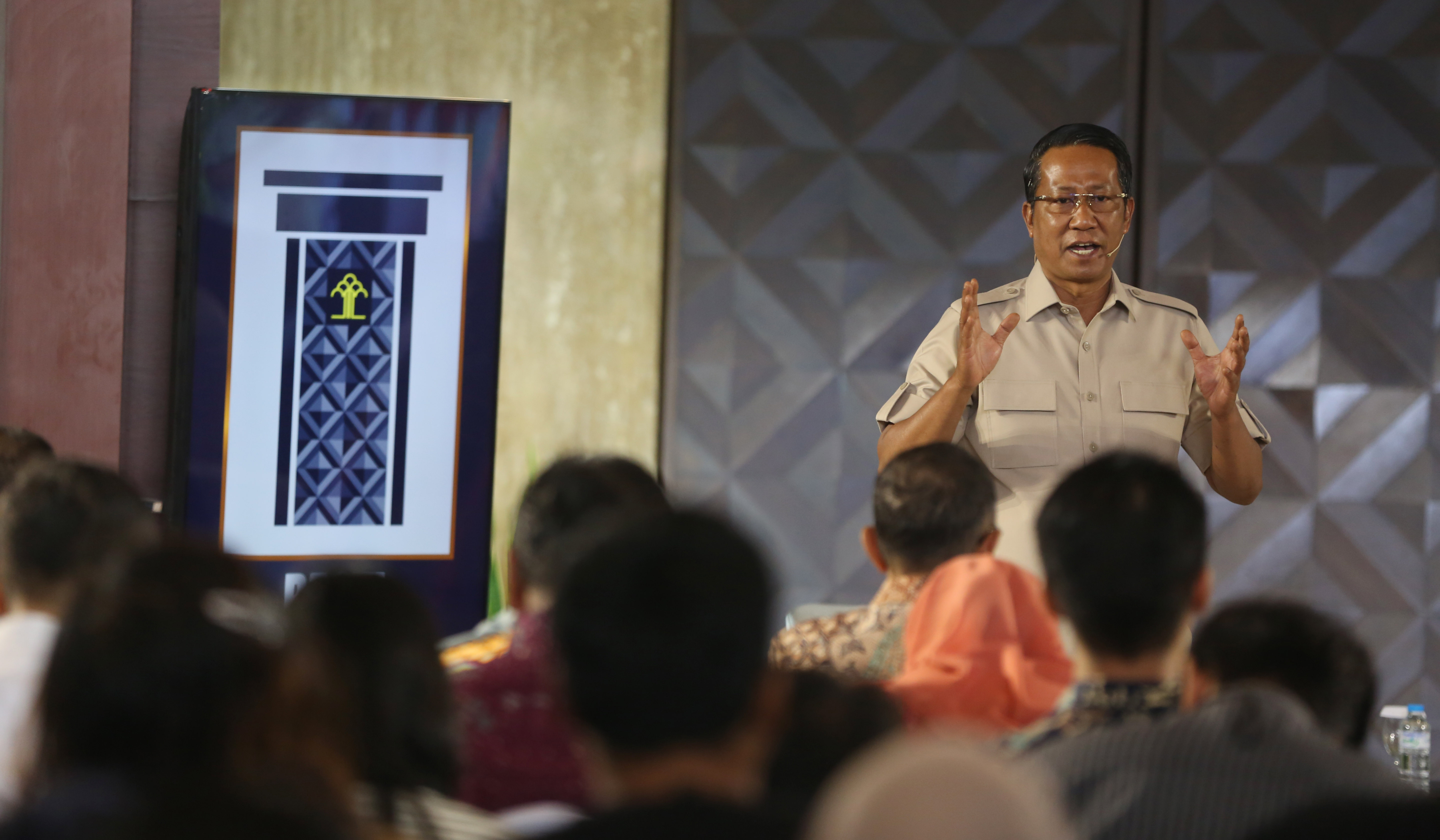 Menteri Hukum gelar program Pasti ada Solusi. (Agus Priatna/SinPo.id)