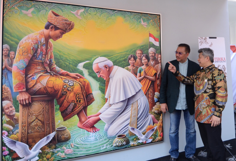 Denny JA gelar Pameran Lukisan