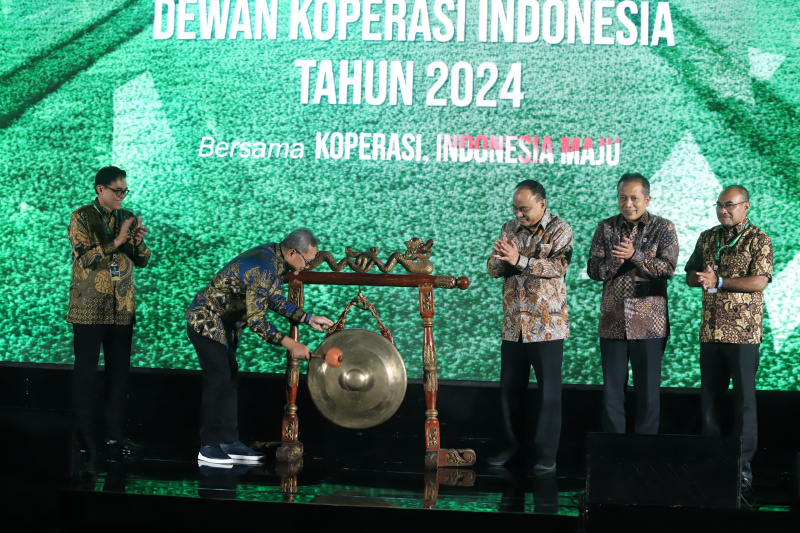 Dewan Koperasi Indonesia menggelar Munas selama 3 hari dari tanggal 27 hingga 29 Desember di Hotel Sultan (Ashar/SinPo.id)