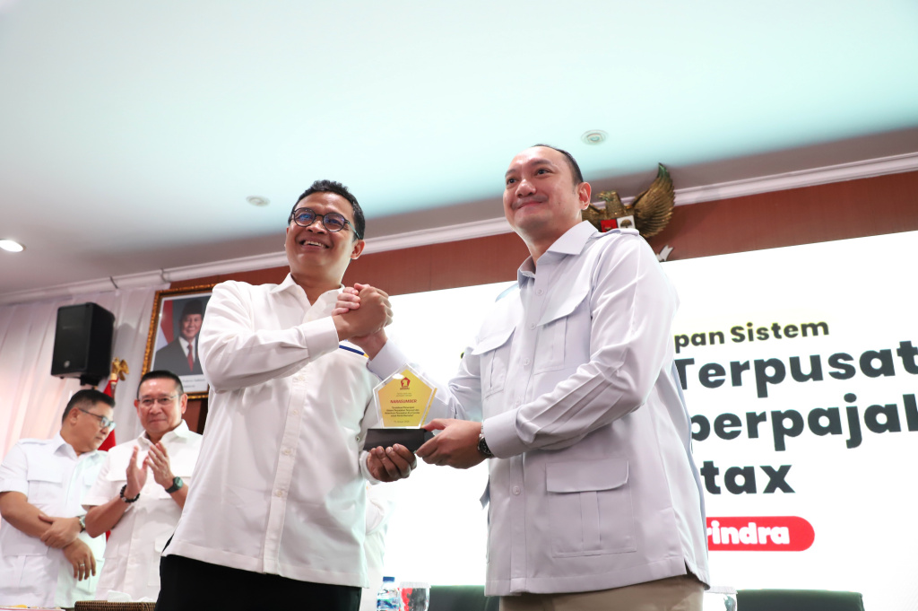Dirjen Pajak menggelar sosialisasi Sistem Perpajakan Coretax di DPP Gerindra (Ashar/SinPo.id)