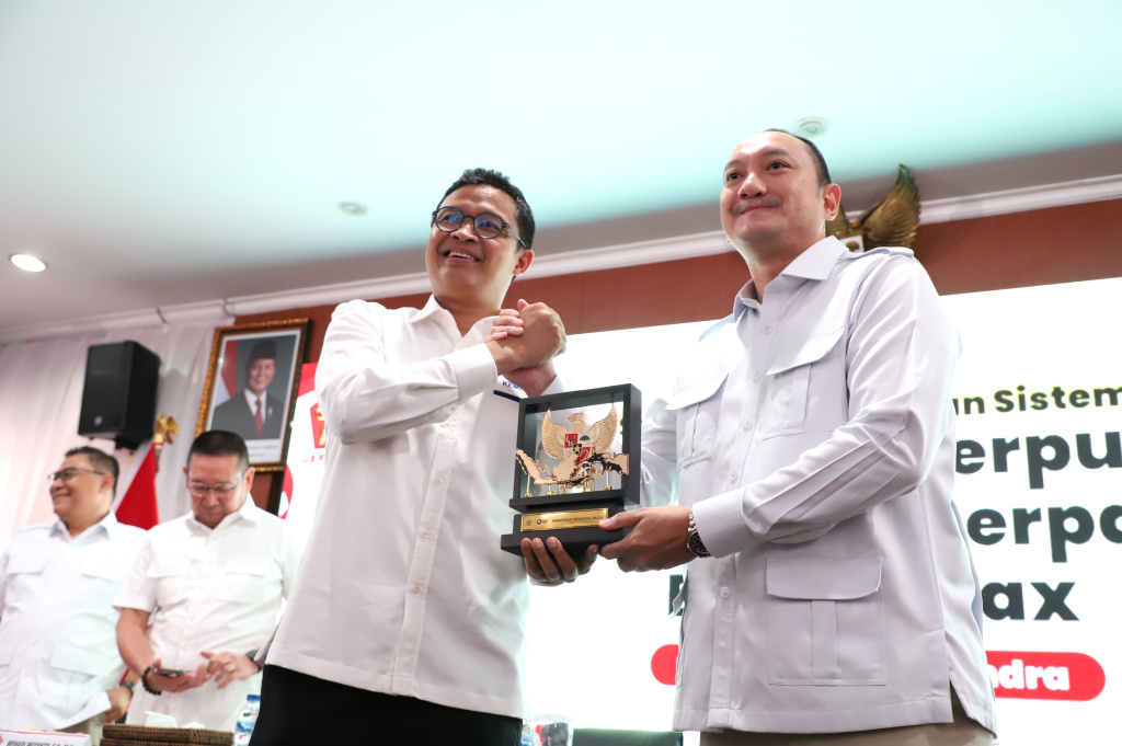 Dirjen Pajak menggelar sosialisasi Sistem Perpajakan Coretax di DPP Gerindra (Ashar/SinPo.id)