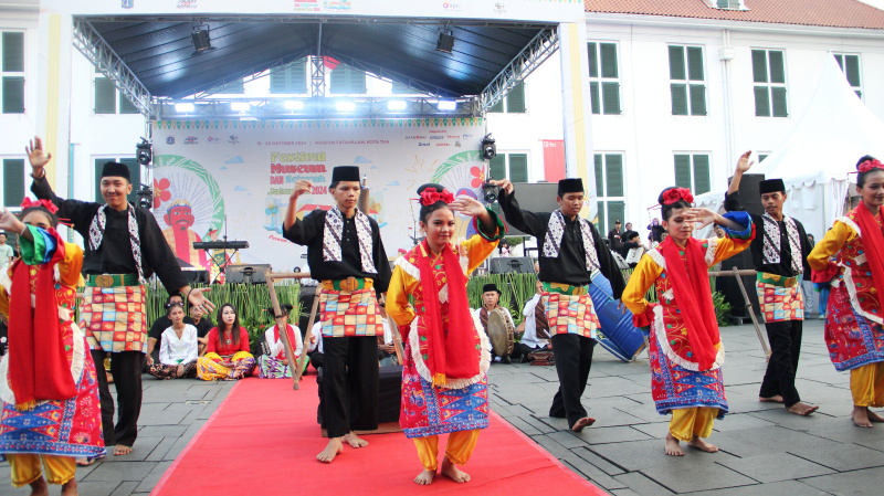 Dinas Kebudayaan Jakarta menggelar Festival Museum dan Sejarah Jakarta 2024 di Kota Tua (Ashar/SinPo.id)