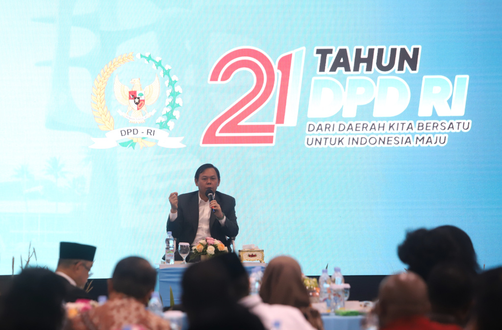 DPD RI menggelar diskusi Dialog Kebangsaan dan Kenegaraan dalam Nampak Tilas Kelembagaan Jelang HUT DPD ke-21 (Ashar/SinPo.id)