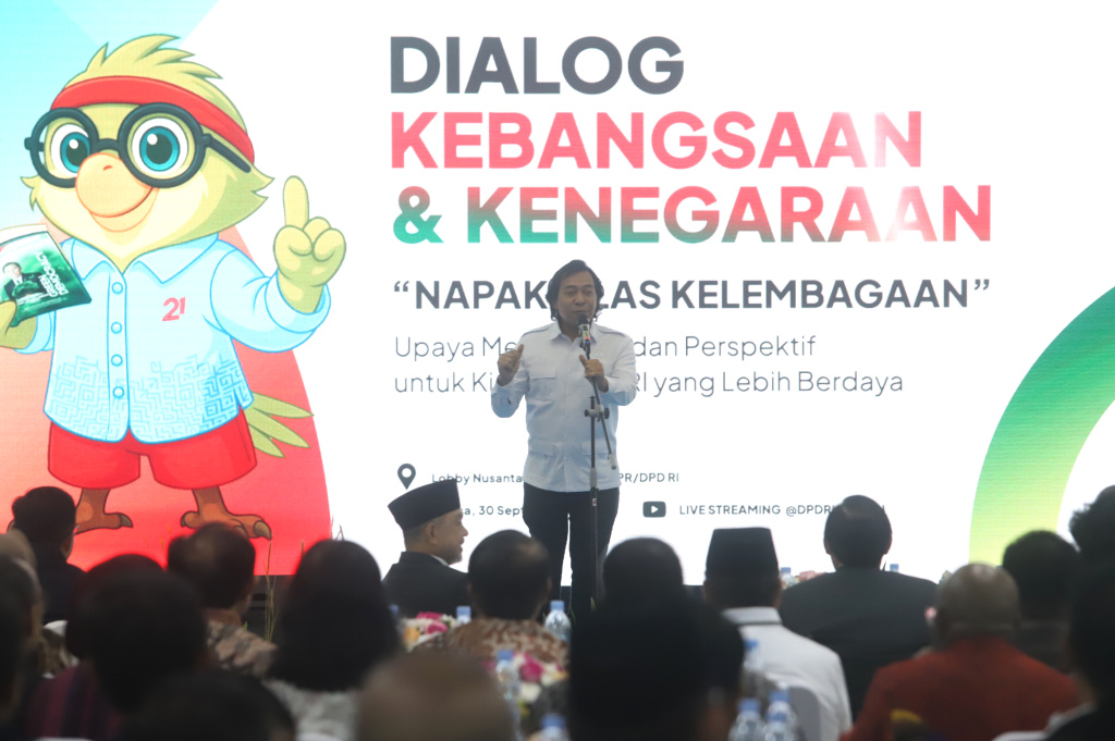 DPD RI menggelar diskusi Dialog Kebangsaan dan Kenegaraan dalam Nampak Tilas Kelembagaan Jelang HUT DPD ke-21 (Ashar/SinPo.id)