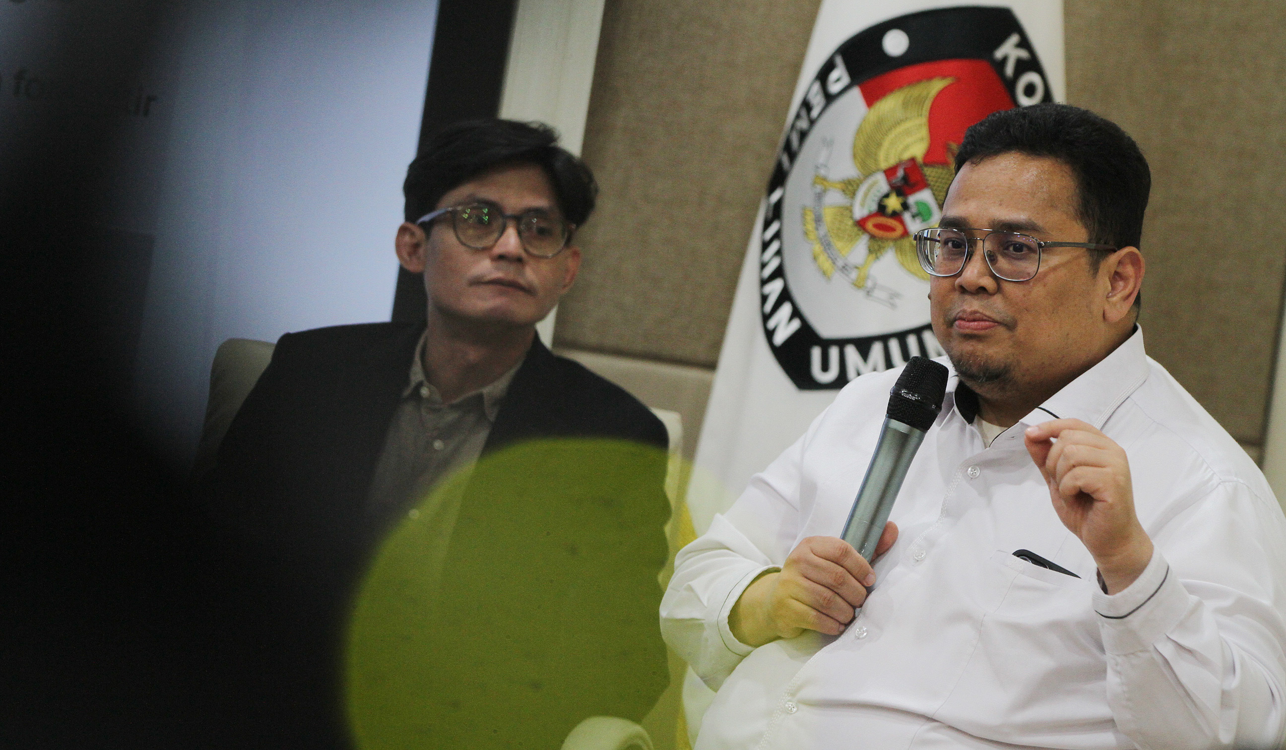 Diskusi publik KPU RI. (Agus Priatna/SinPo.id)