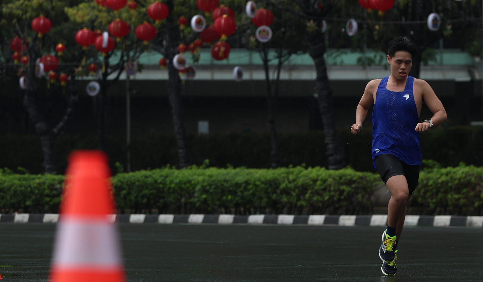 Suasana CFD Jakarta saat pekan pertama Ramadan. (Agus Priatna/SinPo.id)