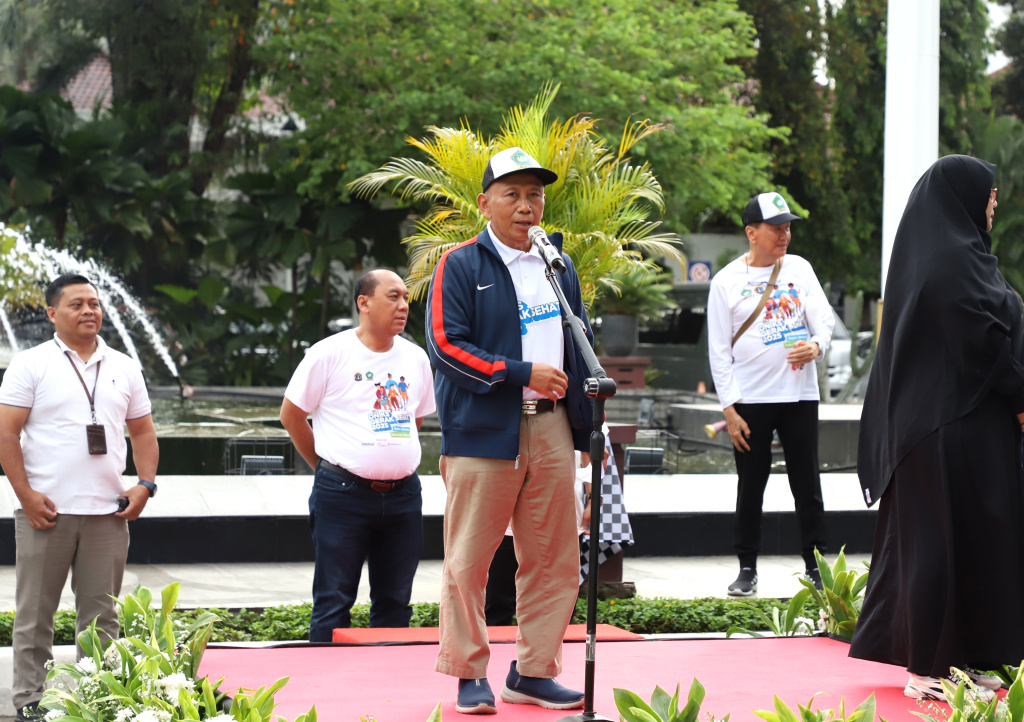 Dewan Nasional Indonesia Untuk Kesejahteraan Sosial (DNIKS) dalam peringati Hari Disabilitas Internasional menggelar Gerak Sehat 2025 (Ashar/SinPo.id)