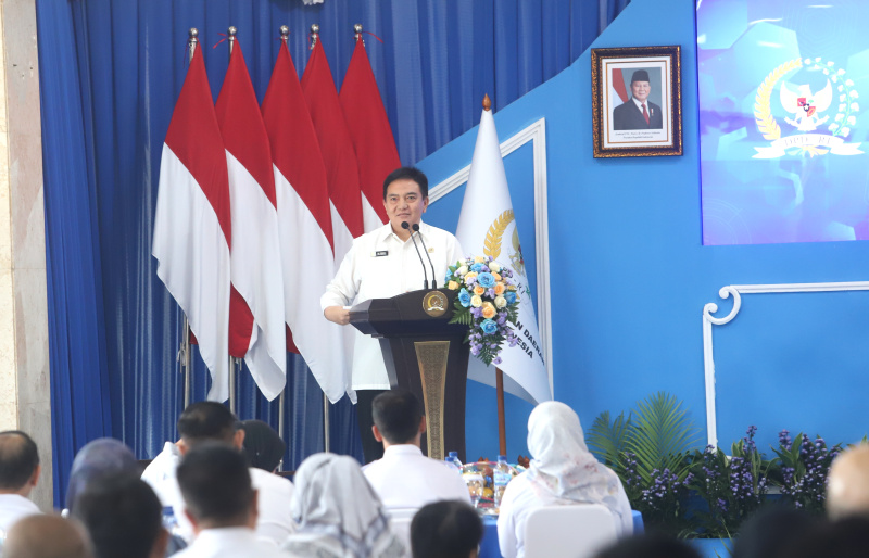 Sekjen DPD RI Muhammad Iqbal resmi luncurkan aplikasi JDIH (Ashar/SinPo.id)