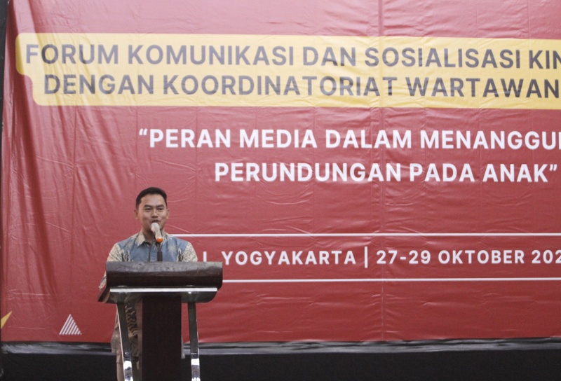 DPR RI bekerja dengan Koordinatoriat Wartawan Parlemen menggelar forum komunikasi dengan tema Peran Media Menanggulangi Perundungan Pada Anak (Ashar/SinPo.id)