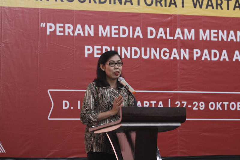 DPR RI bekerja dengan Koordinatoriat Wartawan Parlemen menggelar forum komunikasi dengan tema Peran Media Menanggulangi Perundungan Pada Anak (Ashar/SinPo.id)