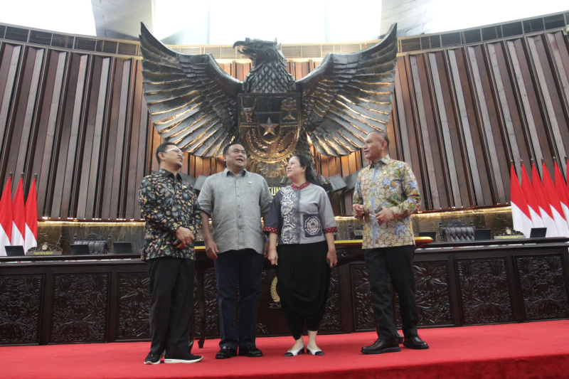 DPR gelar gladi bersih jelang sidang tahunan DPR RI/DPD RI/MPR RI (Ashar/SinPo.id)