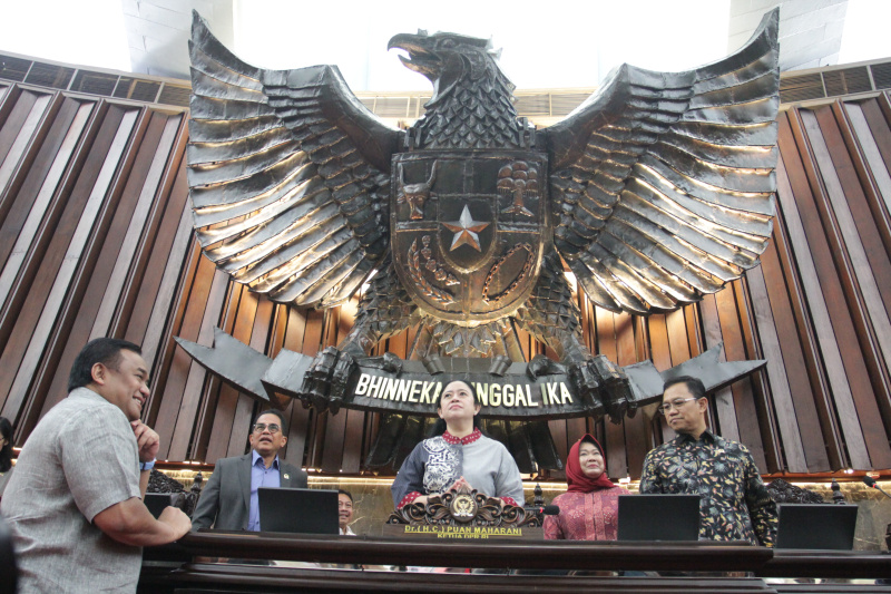 DPR gelar gladi bersih jelang sidang tahunan DPR RI/DPD RI/MPR RI (Ashar/SinPo.id)