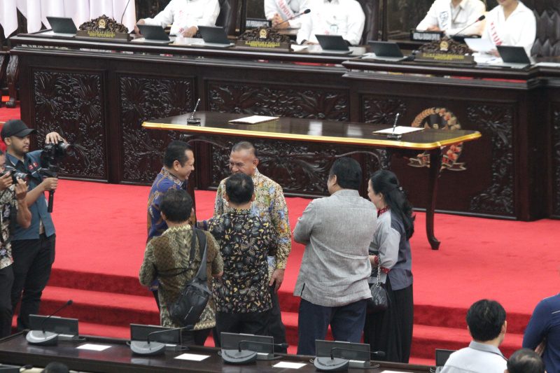 DPR gelar gladi bersih jelang sidang tahunan DPR RI/DPD RI/MPR RI (Ashar/SinPo.id)