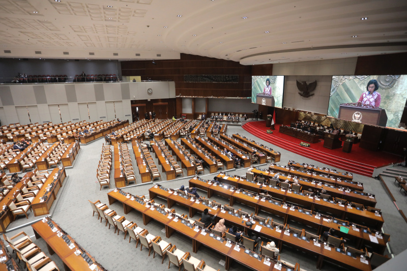 DPR RI gelar Rapat paripurna membahas pertanggung jawaban atas pelaksanaan APBN TA 2023 (Ashar/SinPo.id)