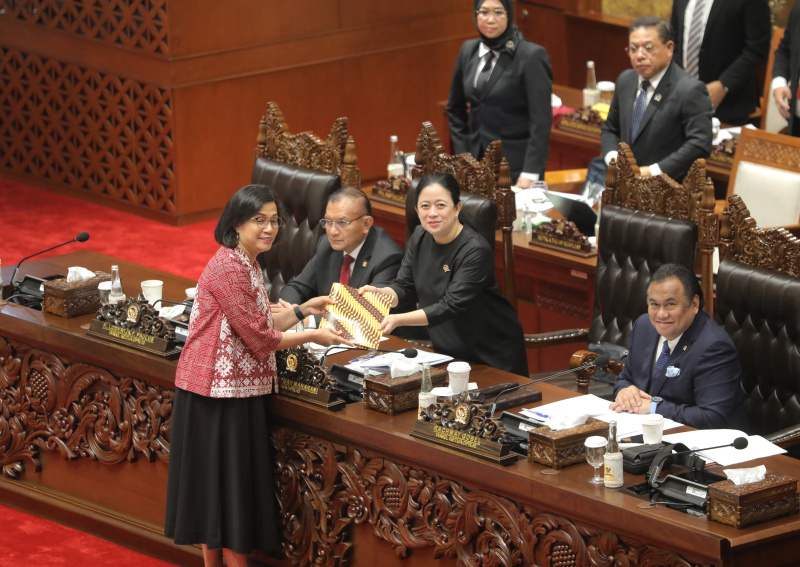 DPR RI gelar Rapat paripurna membahas pertanggung jawaban atas pelaksanaan APBN TA 2023 (Ashar/SinPo.id)