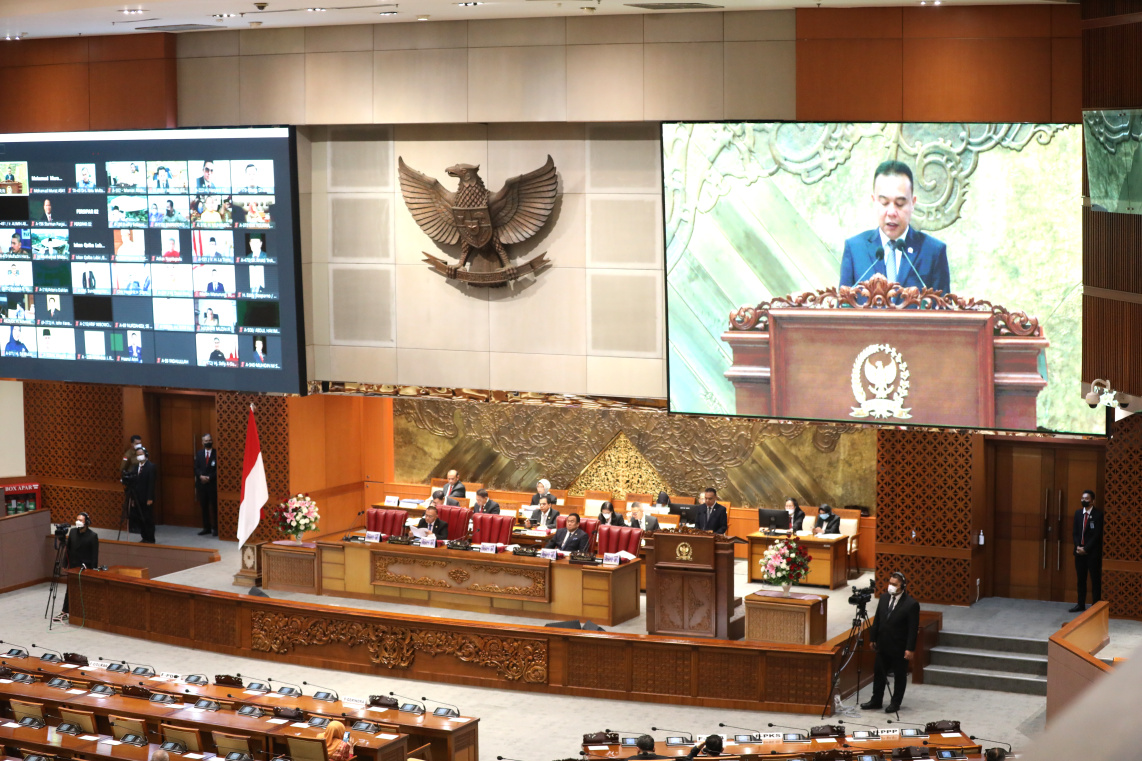 DPR Gelar Paripurna Penutupan Masa Sidang IV Tahun Sidang 2022-2023 (Ashar/SinPo.id)