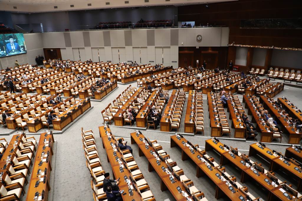 Ilustrasi rapat paripurna DPR RI (SinPo.id/ Ashar)