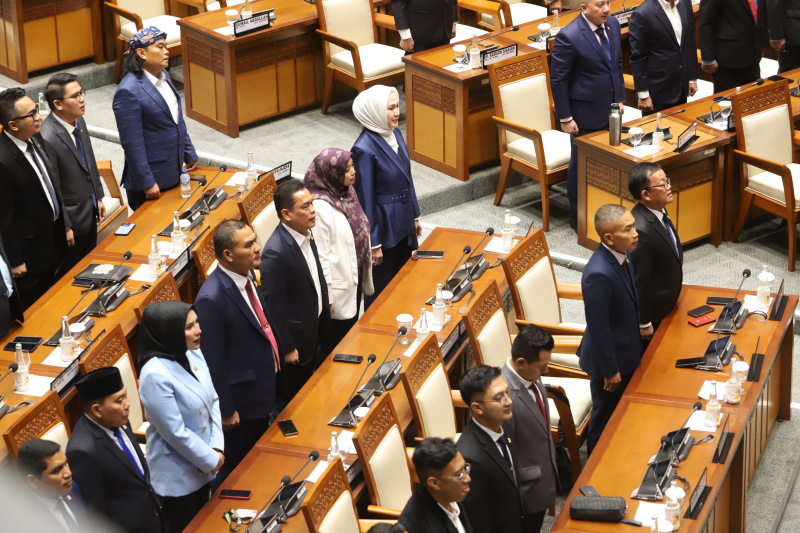 DPR gelar Rapat Paripurna membahas penetapan Alat Kelengkapan Dewan (Ashar/SinPo.id)