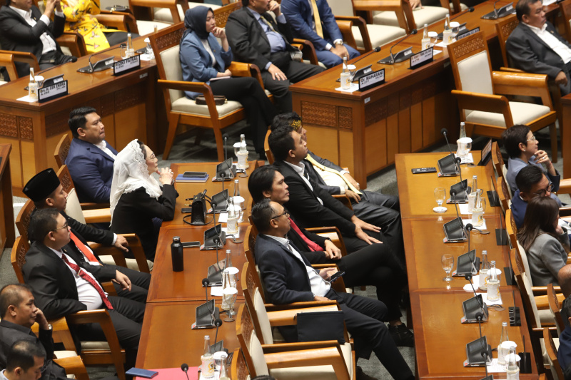 DPR gelar Rapat Paripurna membahas penetapan Alat Kelengkapan Dewan (Ashar/SinPo.id)