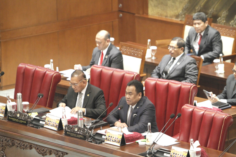 DPR RI gelar paripurna membahas RAPBN 2024 (Ashar/SinPo.id)