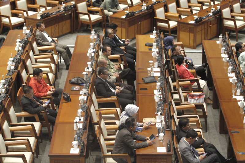 DPR RI gelar paripurna membahas RAPBN 2024 (Ashar/SinPo.id)